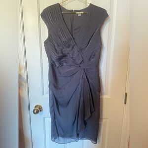 🍃12 Liliana Gown Asymmetrical Knee Length Formal Grey Dress🍃